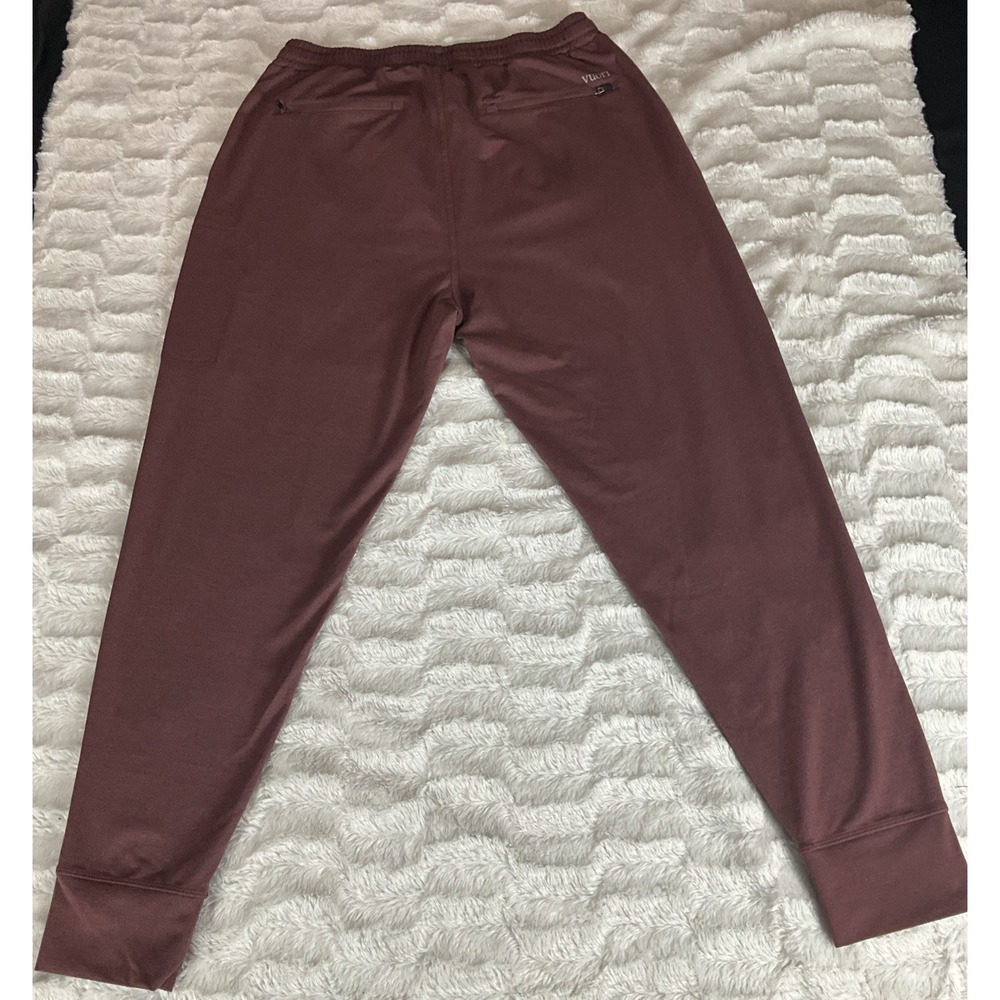 Vuori Men's Large Brown Tampered Leg Drawstring Joggers Athletic Comfortable Gym - Picture 2 of 11
